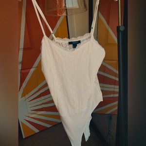White Lace Bodysuit